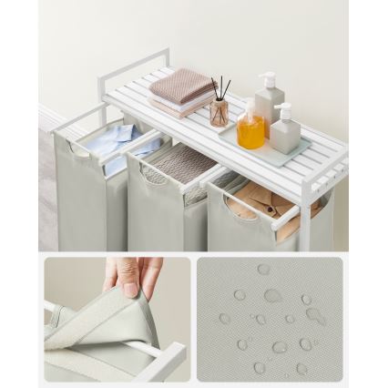 Wäschekorb REX, weiß