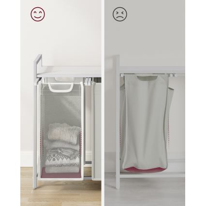 Wäschekorb REX, weiß