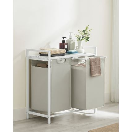 Wäschekorb REX weiß