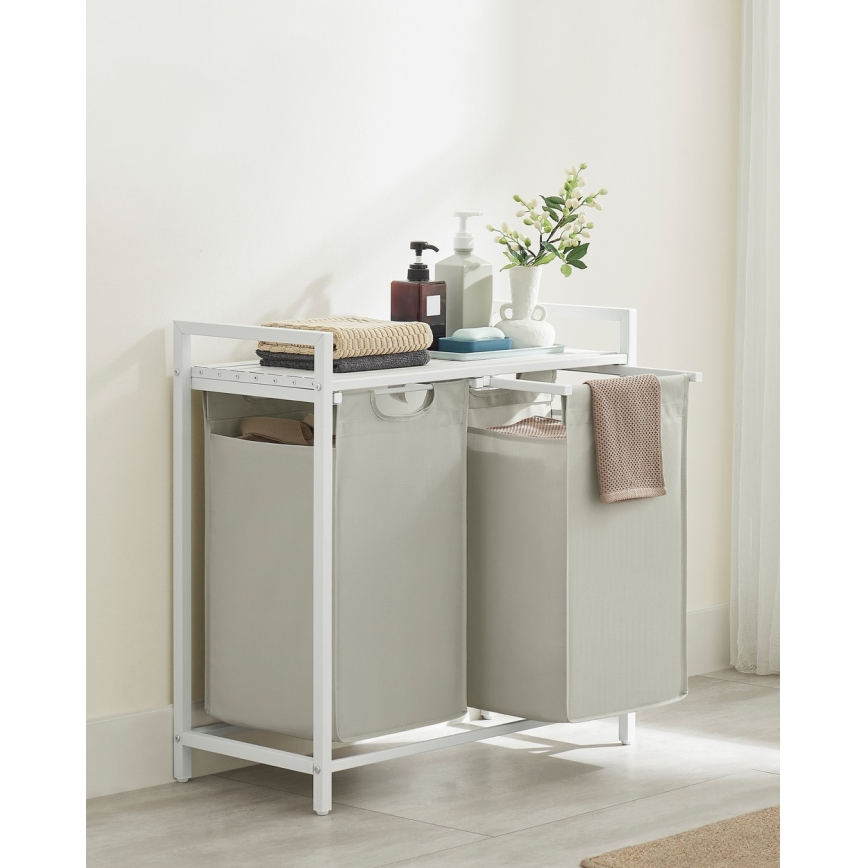 Wäschekorb REX weiß