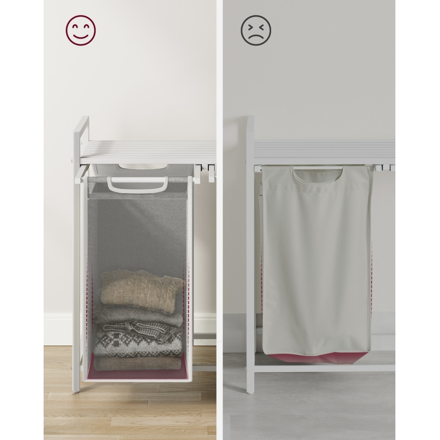 Wäschekorb REX weiß