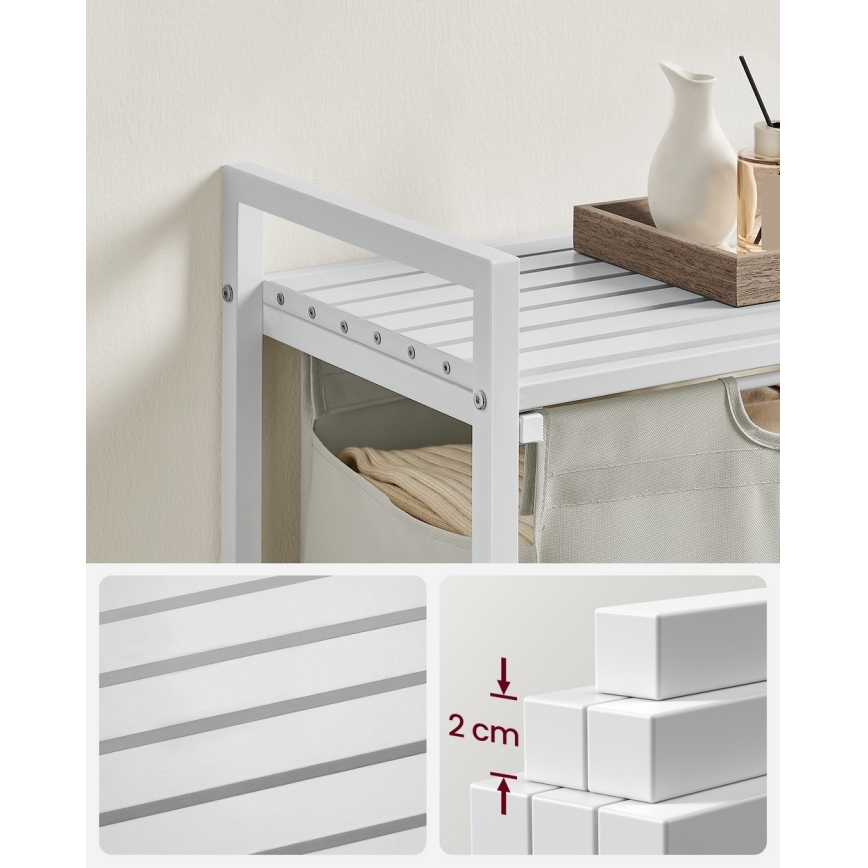 Wäschekorb REX weiß