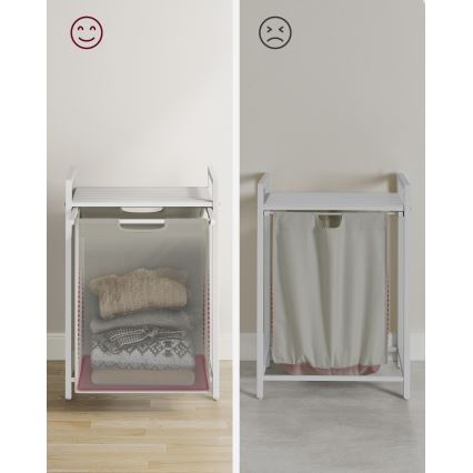 Wäschekorb REX weiß