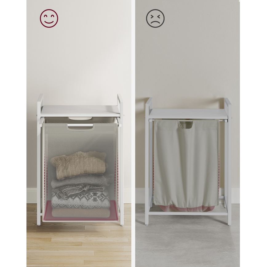 Wäschekorb REX weiß