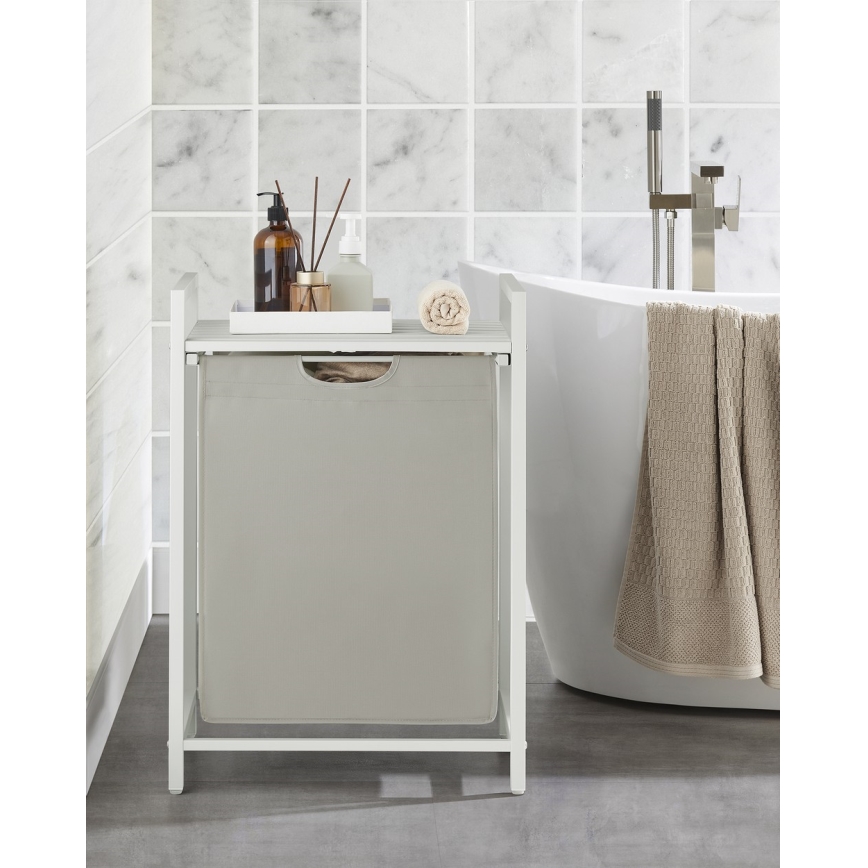 Wäschekorb REX weiß