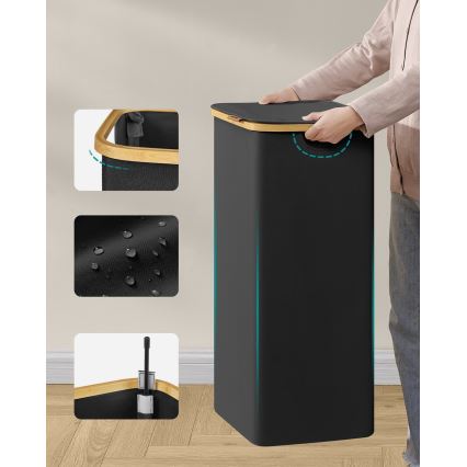 Wäschekorb TATE, schwarz