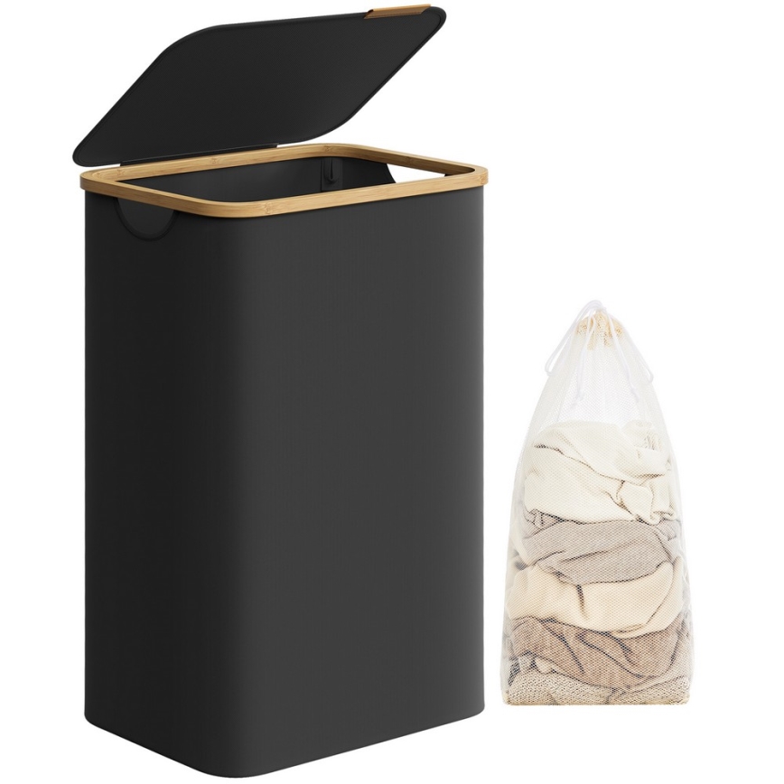 Wäschekorb TATE, schwarz