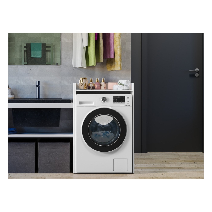 Waschmaschinenschrank POLA 98x64 cm weiß