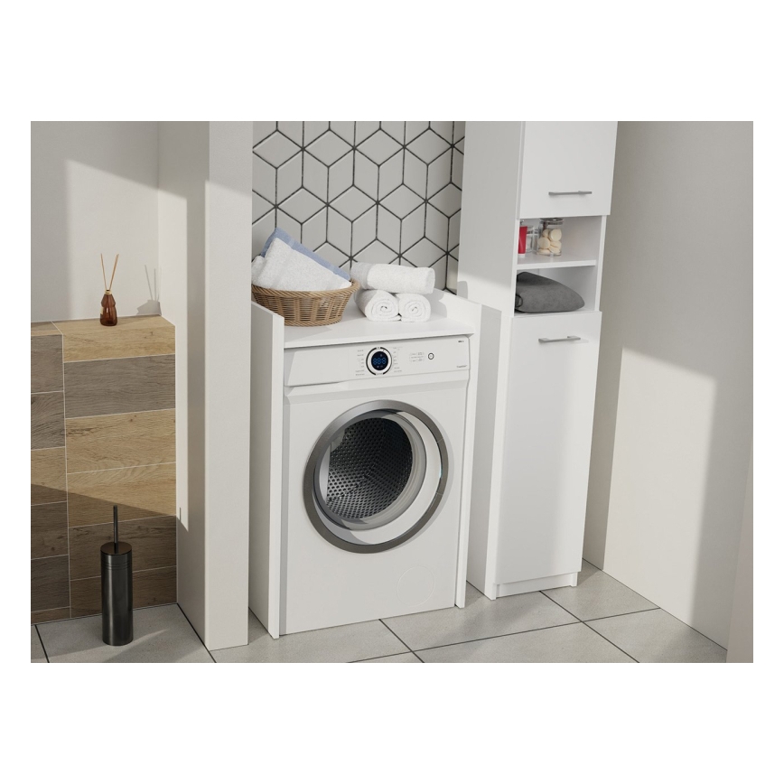 Waschmaschinenschrank POLA 98x64 cm weiß