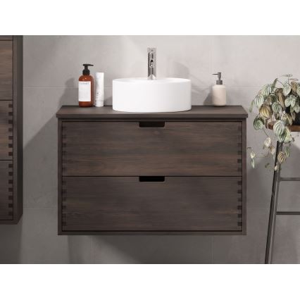 Waschtischunterschrank GRIBSKOV 100 cm Braun/Eiche