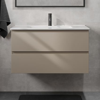 Waschtischunterschrank mit Waschbecken KENWOOD 91 cm Marakesh/Weiß