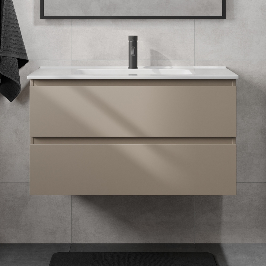 Waschtischunterschrank mit Waschbecken KENWOOD 91 cm Marakesh/Weiß