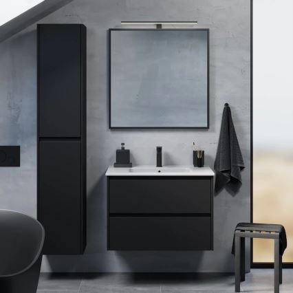 Waschtischunterschrank MOLDE 80x55x46 cm schwarz