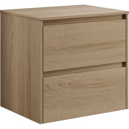 Waschtischunterschrank TRONDHEIM für 60-cm-Waschbecken, Eiche