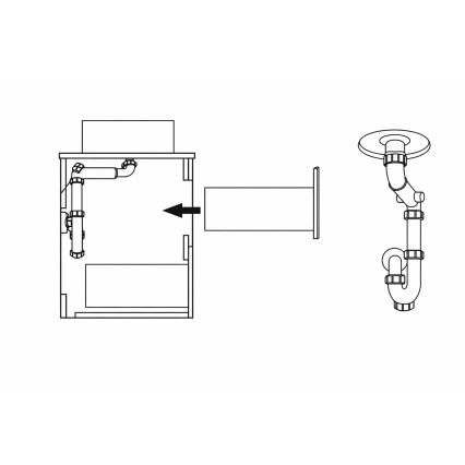 Waschtischunterschrank TRONDHEIM für 60 cm Waschtisch, weiß
