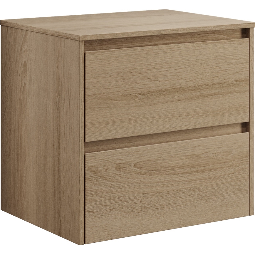 Waschtischunterschrank TRONDHEIM für Waschbecken 60x57x46 cm, Eiche
