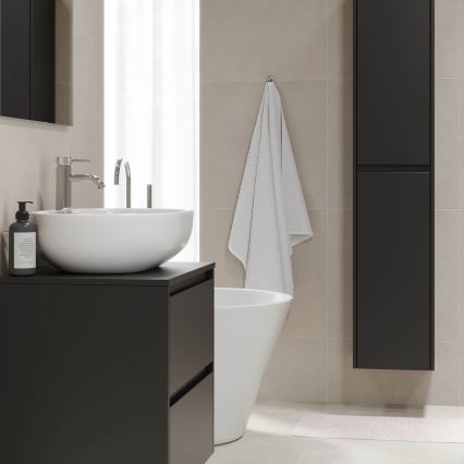 Waschtischunterschrank TRONDHEIM für Waschbecken 60x57x46 cm schwarz