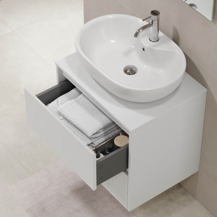 Waschtischunterschrank TRONDHEIM für Waschbecken 60x57x46 cm weiß