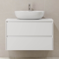 Waschtischunterschrank TRONDHEIM für Waschbecken 90x57x46 cm weiß
