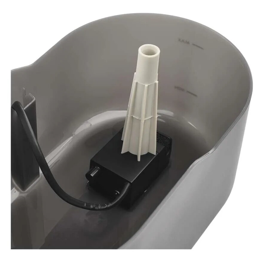 Wasserbrunnen für Haustiere 2,6 l/5V grau