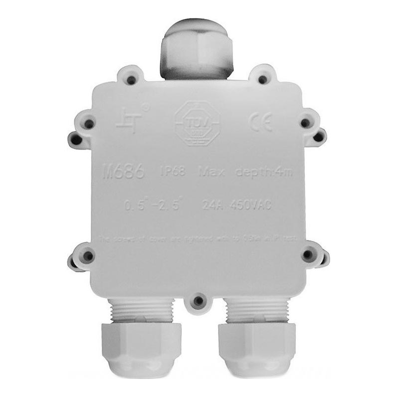 Wasserdichte Abzweigdose IP68 weiß
