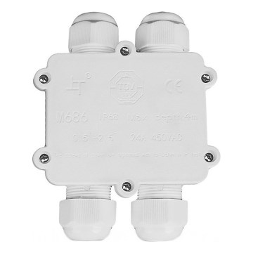 Wasserdichte Abzweigdose IP68 weiß