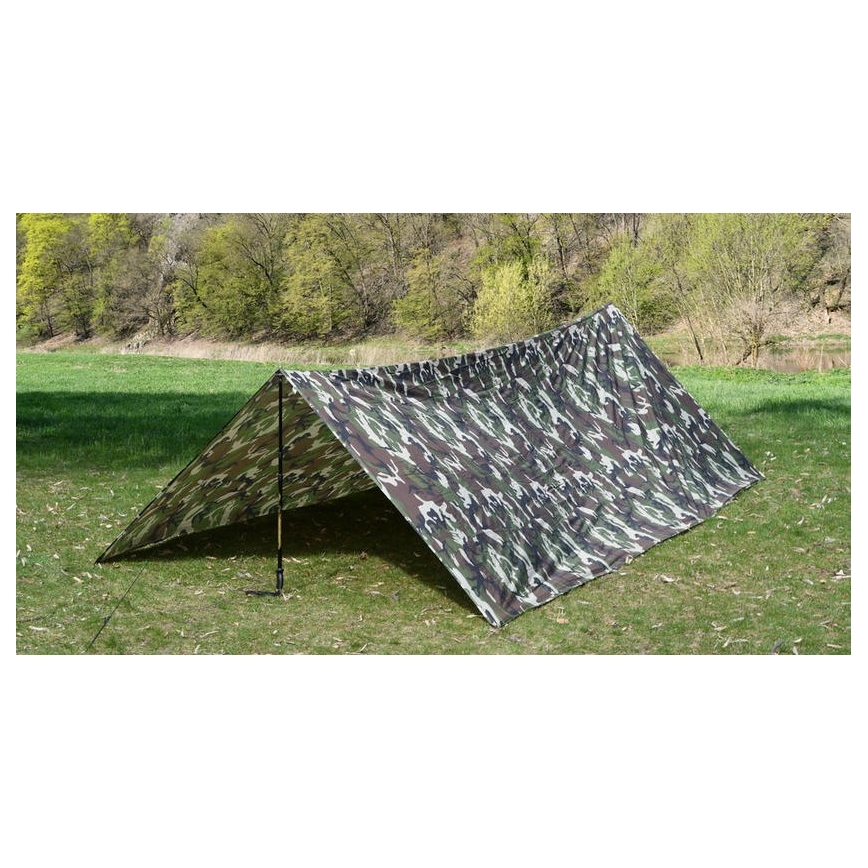 Wasserdichte Plane 3x4 m tarnfarben