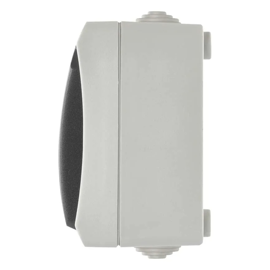 Wechselschalter Nr. 6 mit Steckdose 250V/16A IP44 grau