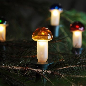 Weihnachts-Lichterkette TOADSTOOL 12xE10 10,7m warmweiß, Hergestellt in der Tschechischen Republik