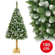Weihnachtsbaum auf Baumstamm 180 cm Kiefer