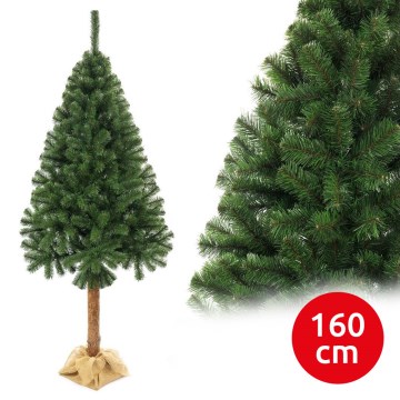 Weihnachtsbaum auf einem Baumstamm 160 cm Tanne