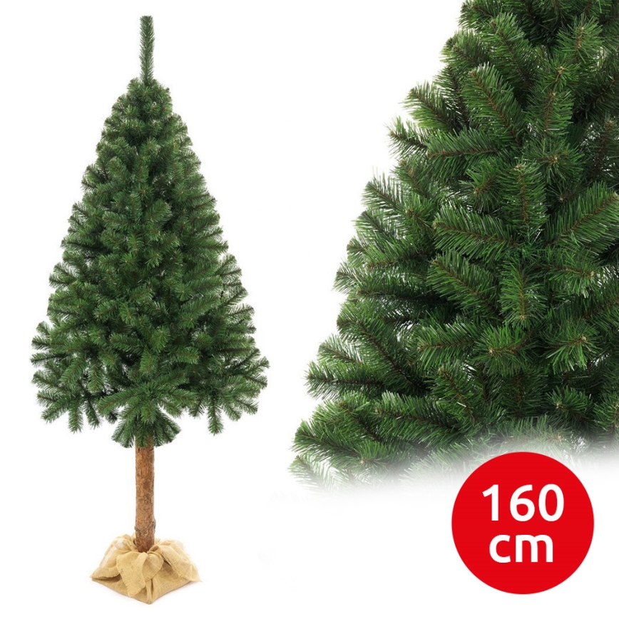 Weihnachtsbaum auf einem Baumstamm 160 cm Tanne