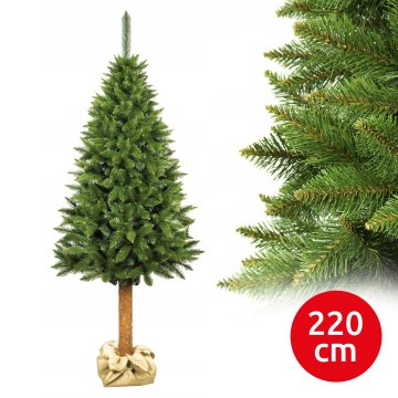Weihnachtsbaum mit Stamm, 220 cm, Fichte