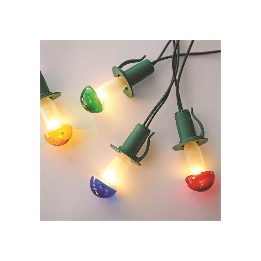 Weihnachts-Lichterkette TOADSTOOL 12xE10 10,7m warmweiß, Hergestellt in der Tschechischen Republik