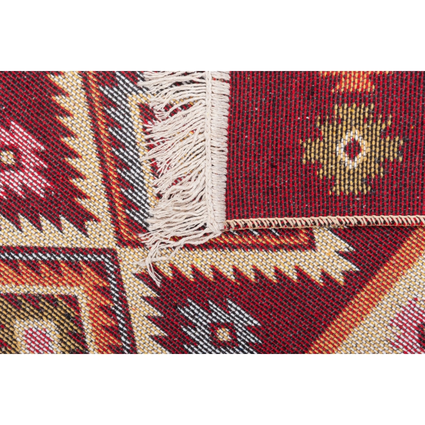 Wendbarer Orientteppich KILIM 80x150 cm rot/beige