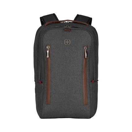 Wenger - Rucksack für 15 l 16 Laptop mit Fach für 12 Tablet + City Upgrade 2in1 Crossbody-Tasche grau