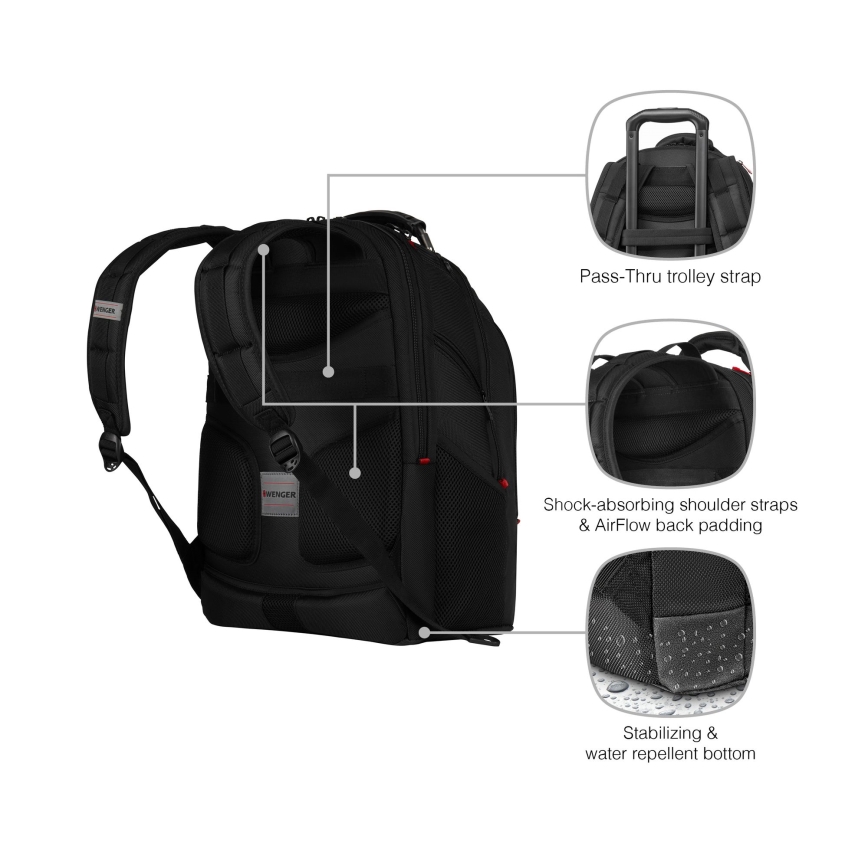 Wenger - Rucksack für Notebook 26 l 17 mit Fach für 10 Tablet Ibex Ballistic Deluxe
