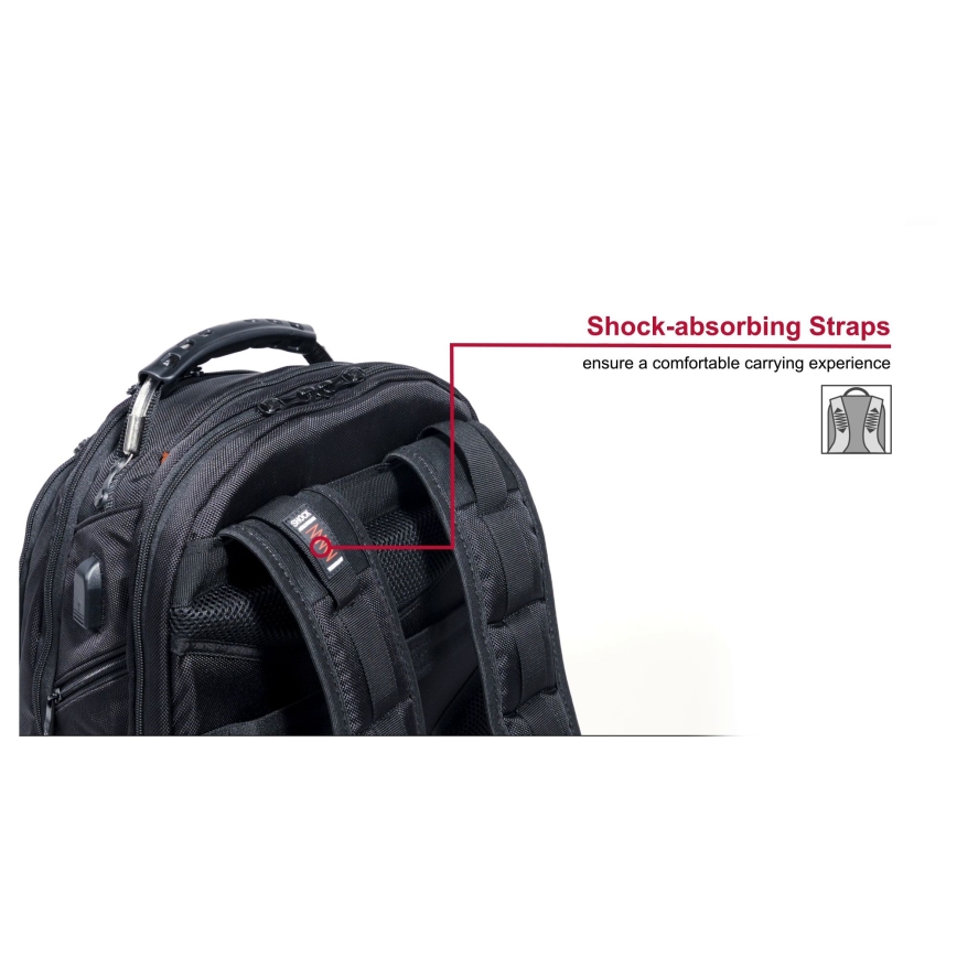 Wenger - Rucksack für Notebook 26 l 17 mit Fach für 10 Tablet Ibex Ballistic Deluxe