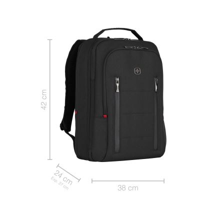 Wenger - Laptop-Rucksack 16 l 16 mit Tablet-Fach 12 City Traveler schwarz