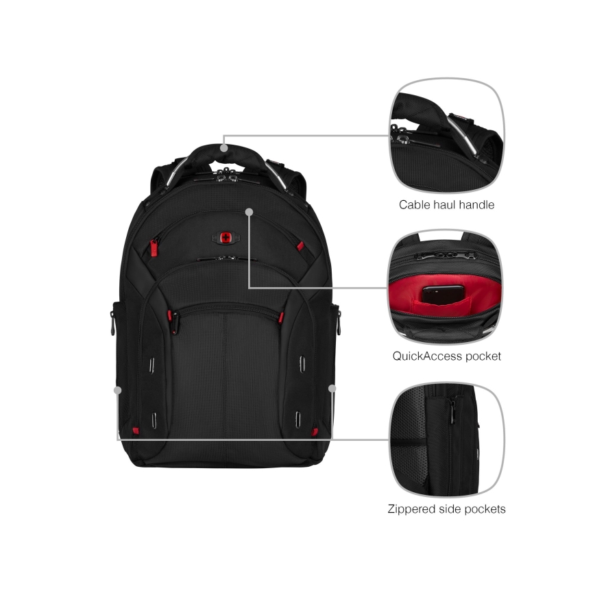 Wenger - Laptop-Rucksack 20 l 15 mit Tablet-Fach 10 Gigabyte schwarz