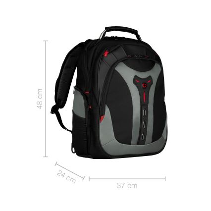 Wenger - Laptop-Rucksack 25 l 17" mit Tablet-Fach 12" Pegasus schwarz/grau