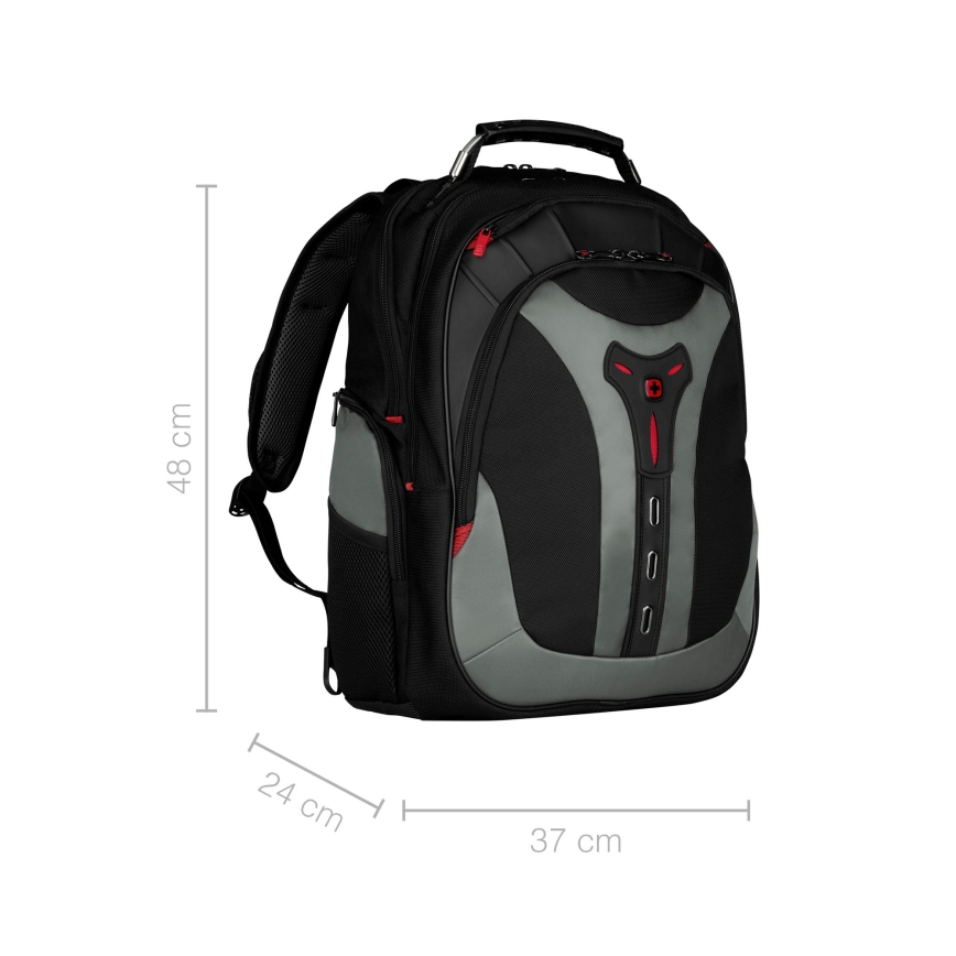 Wenger - Laptop-Rucksack 25 l 17" mit Tablet-Fach 12" Pegasus schwarz/grau