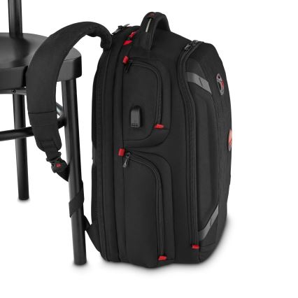 Wenger - Laptop-Rucksack 29 l 17,3'' mit Tablet-Tasche 12" Player One schwarz