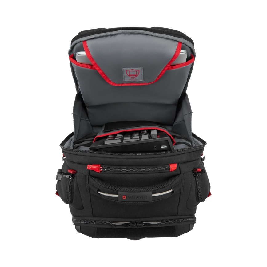 Wenger - Laptop-Rucksack 29 l 17,3'' mit Tablet-Tasche 12" Player One schwarz