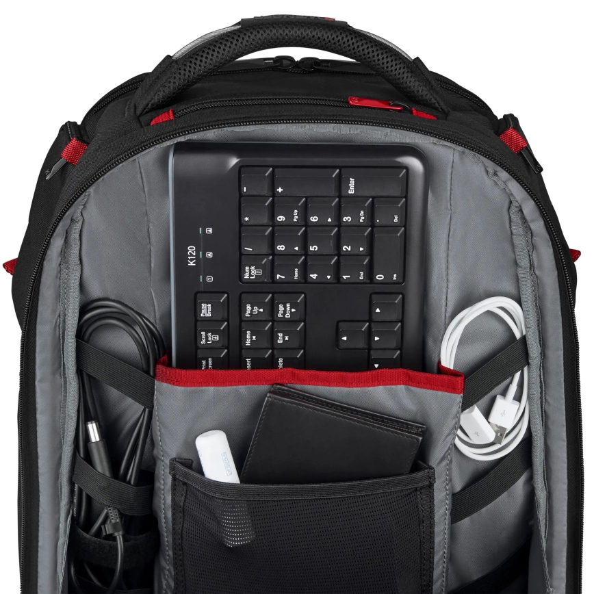 Wenger - Laptop-Rucksack 29 l 17,3'' mit Tablet-Tasche 12" Player One schwarz