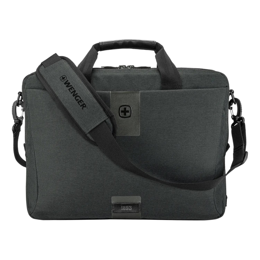 Wenger - Laptoptasche 15 l 16" mit Tablet-Tasche 10" MX ECO Brief grau