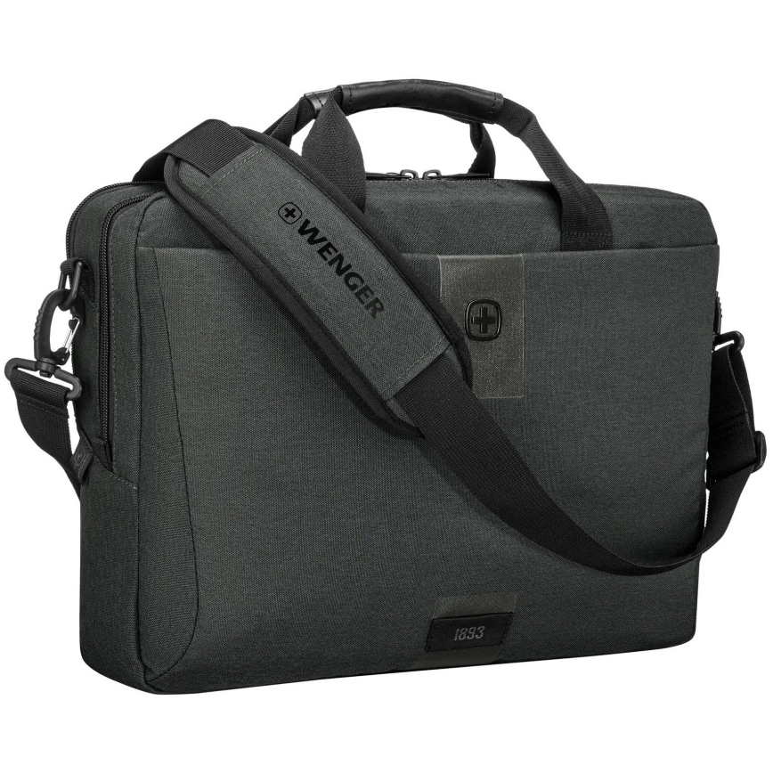 Wenger - Laptoptasche 15 l 16" mit Tablet-Tasche 10" MX ECO Brief grau