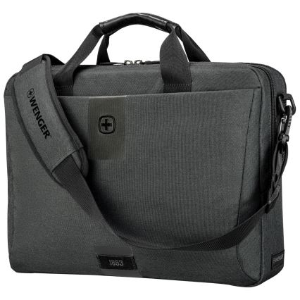 Wenger - Laptoptasche 15 l 16" mit Tablet-Tasche 10" MX ECO Brief grau