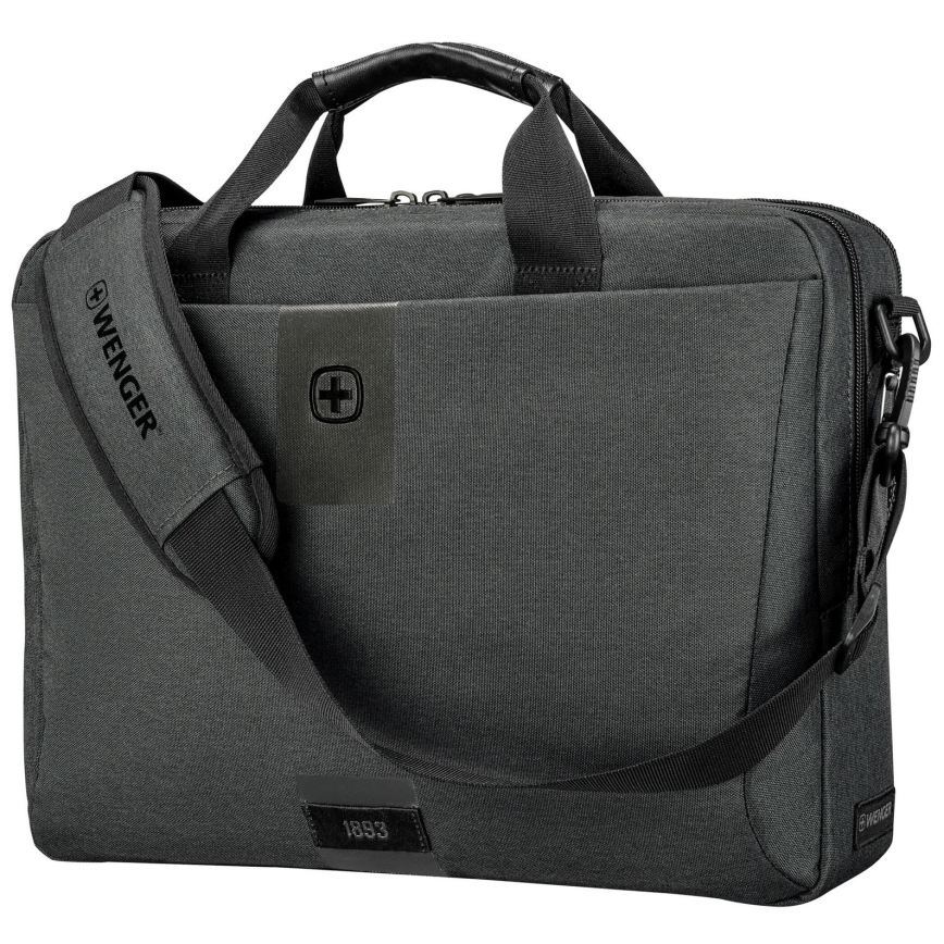 Wenger - Laptoptasche 15 l 16" mit Tablet-Tasche 10" MX ECO Brief grau