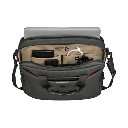 Wenger - Laptoptasche 15 l 16" mit Tablet-Tasche 10" MX ECO Brief grau